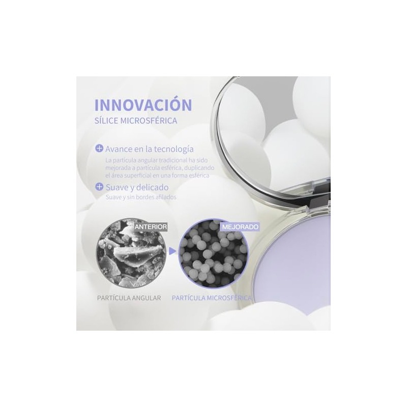 Chillab Polvo Compacto Mate Lavanda Control Brillo 12h Residuos Blancos