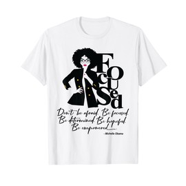Black Girl Magic Afro Diva Red Lips Gift Michelle Obama T-Shirt