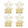 100 Pcs Binder Clips Star Shape Paper Clamps Hollow Long