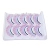 5pcs Colorful Eyelashes Dramatic Gradient Color False Eyelashes Fluffy 3D