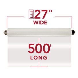 GBC Thermal Laminating Film, Rolls, Nap I, Ultima 65 Ezload, 1.5 Mil, 27" x 500', 2 Pack (3126061EZ)