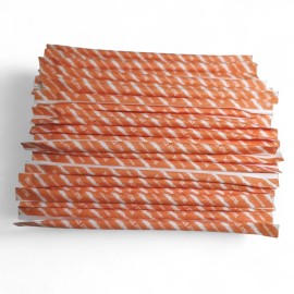 Worlds Pixy Silly Stix Candy - Sweet & Sour Sugar Filled Straws - Orange Pack of 92