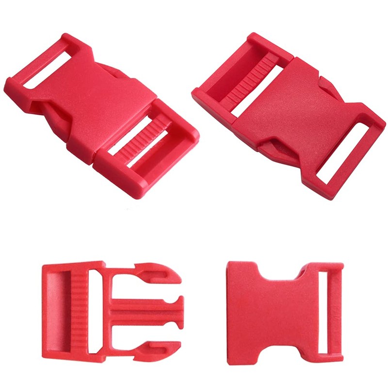 Trsnzul Buckle 20 Pieces Plastic Buckle 10 Colours Side Release