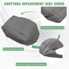 NLQR Front Driver Bottom Replacement Seat Cover Gray Microfiber Leather