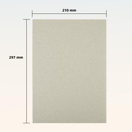 STRBOXONG A4 Greyboard, 15 Sheets 1500 Micron Thick Recycled Card, 1.5 mm Craft Model Making Presentation Board, Mounting Backing, Modelling Board Card (210 x 297 mm)