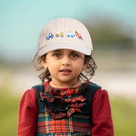 ZGDG Kids Baseball Caps Toddler Baseball Hat Boys Girls Dinosaur Trucker Hat Adjustable Baby Sun Hat for Age 1-8