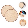 Tofficu 2pcs Wooden Blank Blocks DIY Wood Slices for Centerpieces