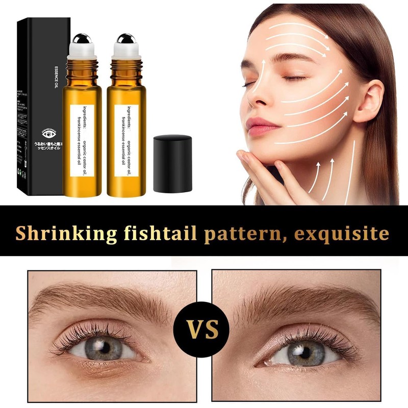 Anti-Wrinkle eye oil organic cold pressed castor oil roll on