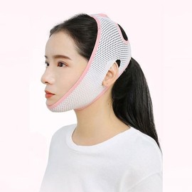 Face Lifting Compression Band for V-line Face Shaping White 1pc 2ea