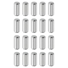 uxcell 20 Pcs 5 mm x 12 mm Dowel Pins, 316L Stainless Steel Cylindrical Dowel Pins Shelf Support Peg Pin Rod Fasten Elements Metal Shelf Pegs Silver Tone