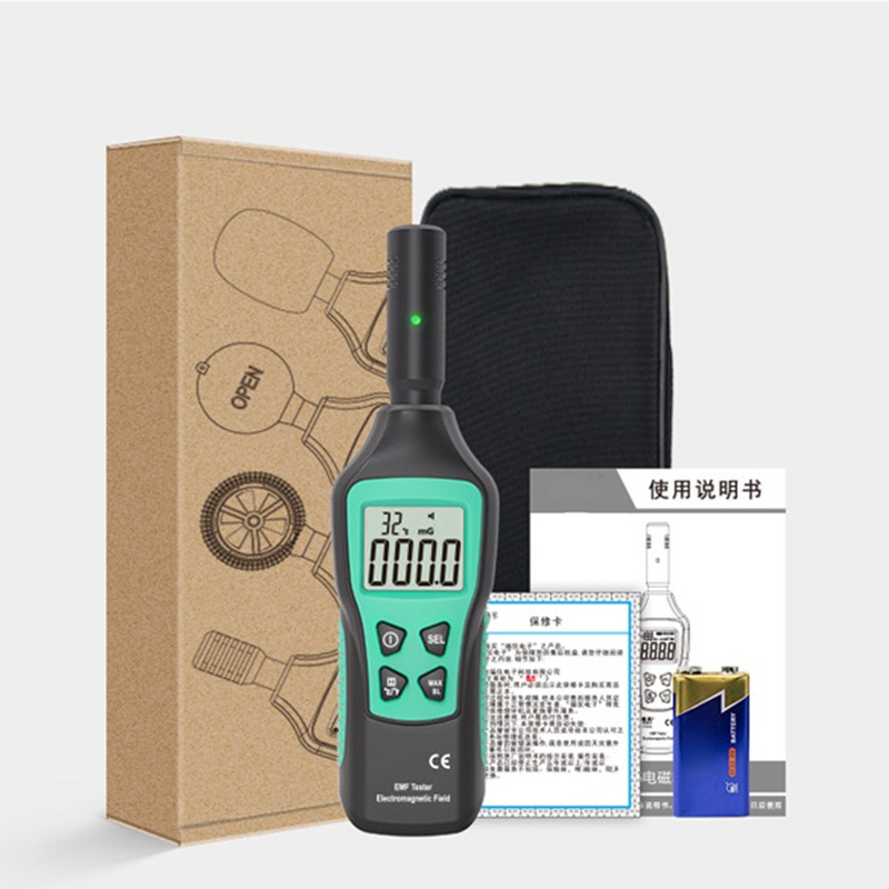 Handheld EMF Meter Rechargeable LCD Digital Electromagnetic Field Radiation Detector
