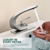 HOMILI Brushed Nickel Bathroom Sink Faucets,Single Hole Vanity Faucet Brass