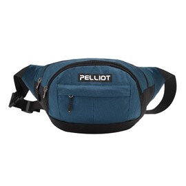 PELLIOT Fanny Pack for Women Men CrossBody Belt Bag Multi Pockets Waist Pack Water Repellent Adjustable Sling Bag for Hiking Running Cyling Traveling Outdoor Shady Blue