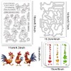 ACRNIGHEET Cartoon Chicken Clear Stamps and Dies for Card Making