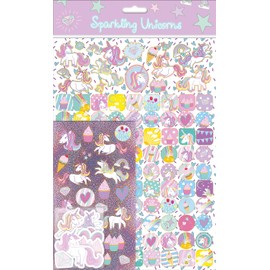 Unicorns Mega Sticker Pack | Three Types of Stickers (Around 150 Total) | Reusable on Non-Porous Surfaces