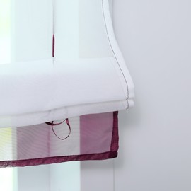 Joyswahl Alina Roman Blind, Voile Roman Curtains with Drawstring, W x H 100 x 140 cm, Green, Pack of 1