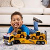 Maxx Action Deluxe Large Construction Long Hauler with 2 Vehicles,