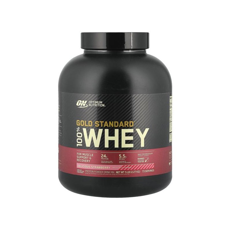 옵티멈 유청 단백질 딸기맛 프로틴 파우더 2.27kg Optimum Whey Protein