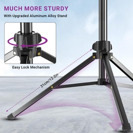 67" Camera Tripod Stand, Compact Tripod for Camera with Phone Holder & Ball Head, Portable Aluminum DSLR Tripods for Cell Phone, Video Recording, Filming, Vlogging
