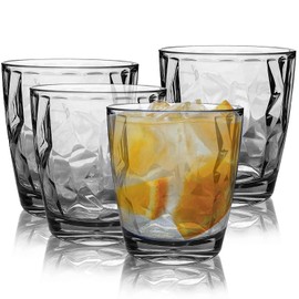 AstraLoom Versatile 310ml Shatterproof Plastic Camping Jar Set, Dishwasher Safe, Stackable for Water, Juice and Wine, Ideal for Family Dinners, Parties and Picnics (Grey Transparent)