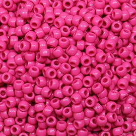 Tibaoffy Crafts Rose Red Beads 6x9mm,Pony Beads Total About 1000pcs