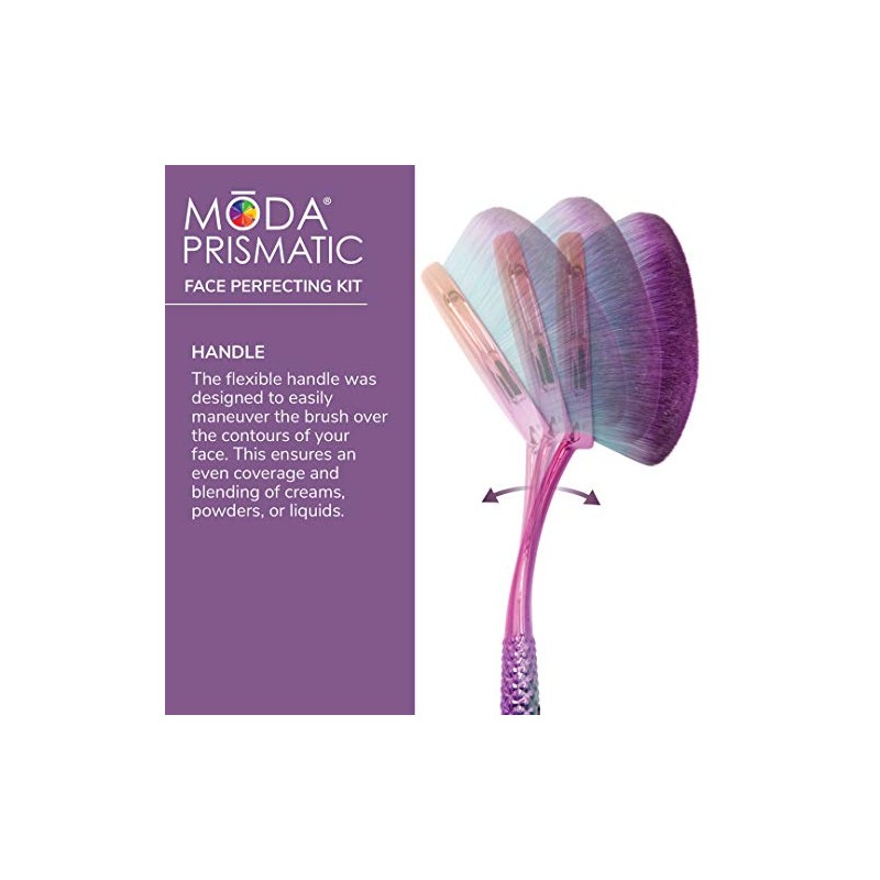 Royal Langnickel Moda Prismatic Pro Makeup Brushes Face Perfecting Kit