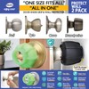 Door Handle Grip Doorstop Knob Stopper Cover, Set of 2