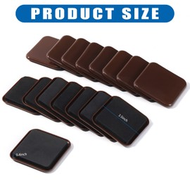 Kayzn Furniture Sliders, 16pcs 3.5 inch Square Furniture Moving Kits Carpet Sliders for Moving Furniture, Heavy Duty Furniture Movers - Protect The Surface of Carpet, Easily Move Any Items
