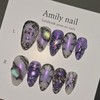 Mystic Glow [Handmade Nail Tips] Emily Nail - Mini Short