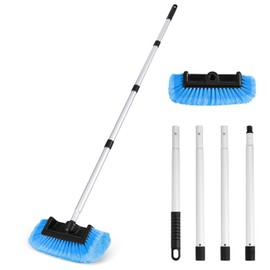 Ordenado 62" Car Wash Brush with Long Handle, Soft Bristle Car Cleaning Brush Supplies, Cars Brushes for Washing Exterior, Cars Washing Brushes Scratch-Free Wash Mop Kit, Universal for RV Truck SUV