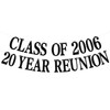 Happy 20th Anniversary Banner, Class of 2006 20 Years Later,