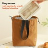 Insulated Lunch Bag with Thermal Lining; Reusable Lunch Tote with