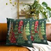 Christmas Trees Throw Pillow Covers 18x18 Inch Set of 2,