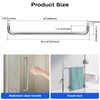 Ranbo Glass Shower Door Towel Bar 20 Inch Stainless Steel
