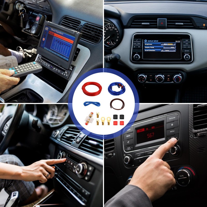 Car Cable Set, Car Amplifier Cable Set for Car Amplifier