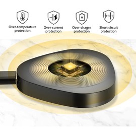 DUSTEWQ Charger Compatible Wireless Charger Compatible with Sonos Roam Gen 2/Gen 1, Magnetic Charging Base, Charging Base for Sonos Roam SL Portable Bluetooth Speaker (Black)