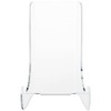 Plymor Brand Clear Acrylic Flat Back Easel with Shallow Support
