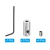 PATIKIL 2pcs 3mm Hole Wire Rope Clip Set 304 Stainless