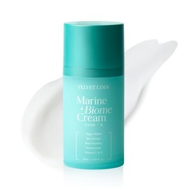 Velvet Code Marine Biome Barrier Cream Face Moisturizer, 1.69 fl.oz | PDRN, Niacinamide, Hyaluronic Acid, For Pores, Dry & Oily Skin, Glowing Even Looking Skin, Korean Skincare