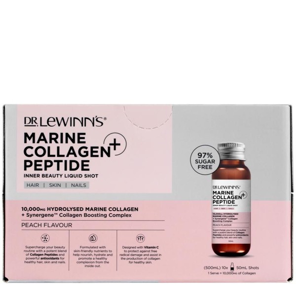 Dr LeWinns Marine Collagen Peptide+  Inner Beauty Liquid Shot 10 X 50ml
