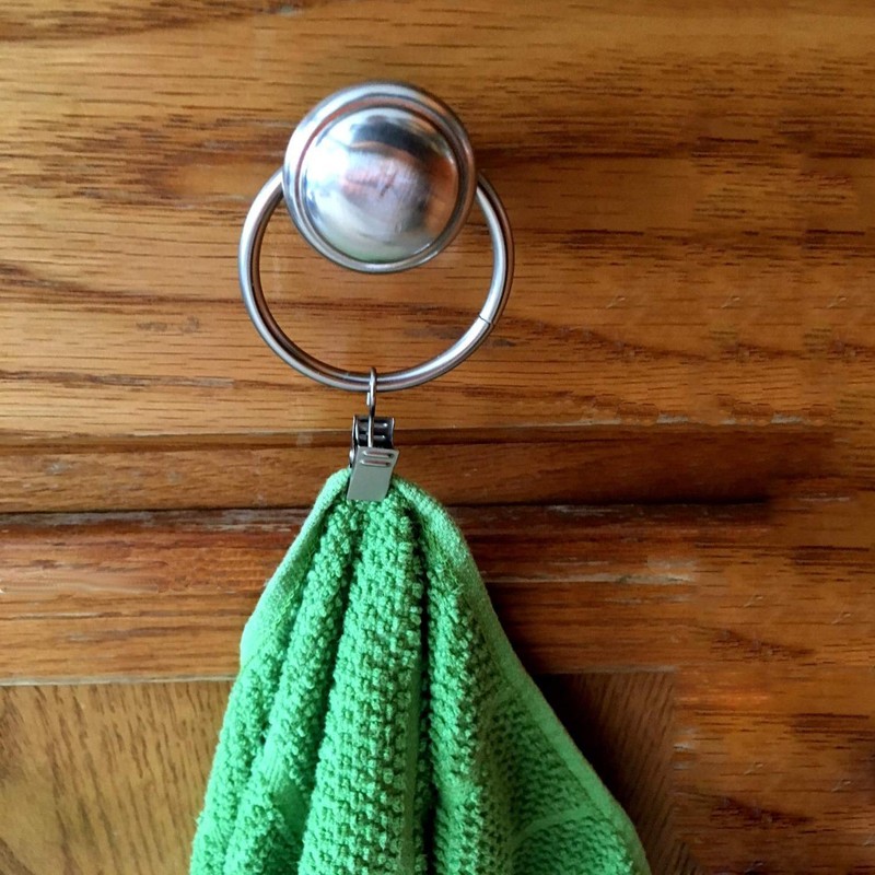 Coideal Silver Curtain Ring Clips with Hook, 30 Pack Rustproof