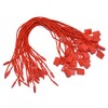 7" 1000Pcs Red Hang Tag String Nylon String Snap Lock