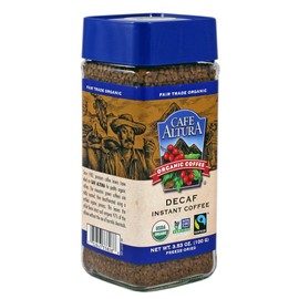 Cafe Altura Organic Fair Trade Decaf Instant Coffee, 3.53 oz (Pack Of 6)