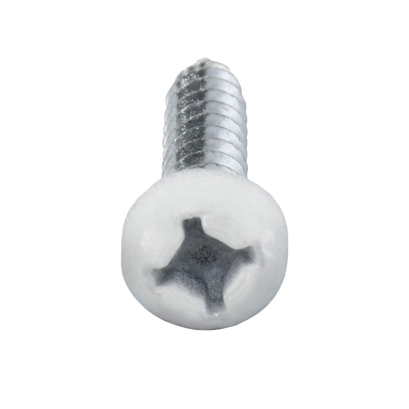 RecPro 8x1 Pan Head Metal RV Screws | Polar White