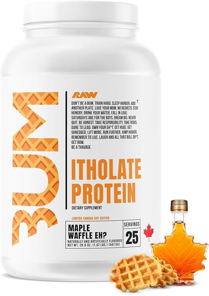 RAW CBUM Itholate Protein 1.72 LBS  25 serviciosProteina isolada (MAPPLE WAFFLE)