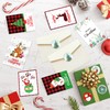 Zkaoai Christmas Cards with Envelope Set, 12 Pieces Christmas Cards