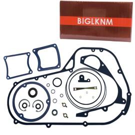 BIGLKNM Primary Cover Gasket Kit with Seals & O-Ring Compatible for Harley Davidson 1985-1993 Touring FLT FLH FXR Low Rider Electra Glide