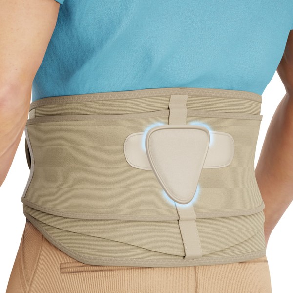 MODVEL Back Brace - Immediate Relief from Back Pain, Herniated Disc, Sciatica, Scoliosis | FSA or HSA eligible | Breathable Waist Lumbar Lower Back Support Belt with Removable Pad. (Small)