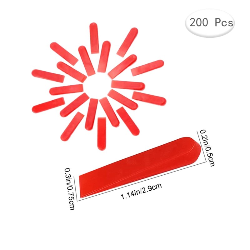 WUTUDMAI 200 Pcs Tile Spacers Clips Tile Spacers Reusable Tile
