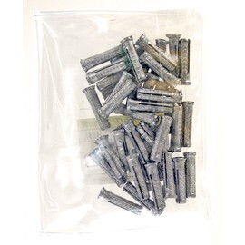 WAKI Curl Plug, Bag Included, 0.3 x 0.8 inches (8 x 20 mm), Pack of 40